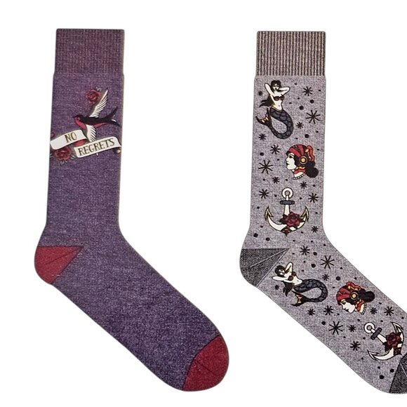 Good Boy Holiday Fun No Regrets Crew Sock 3 Pack Men's Size 6-12 NIP - Picture 2 of 9